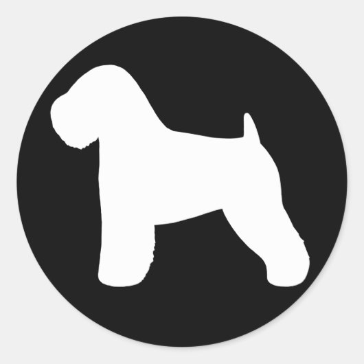 Weich überzogenes Wheaten Terrier Runder Aufkleber (Vorderseite)
