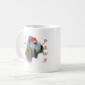 Weich überzogenes Wheaten Terrier Santa Paws Kaffeetasse (Vorderseite Links)