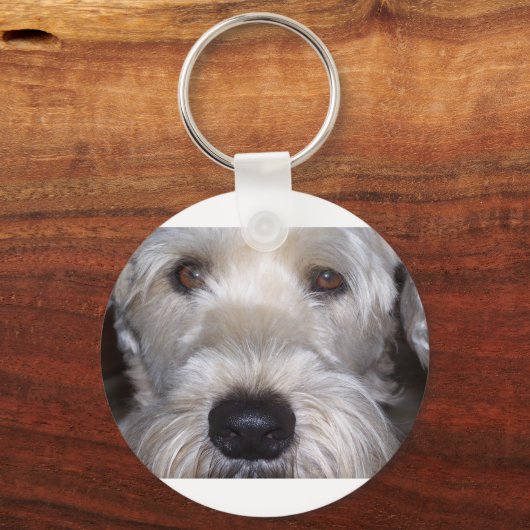 Weich überzogenes Wheaten Terrier Schlüsselanhänger (Vorderseite)
