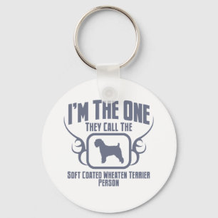 Weich überzogenes Wheaten Terrier Schlüsselanhänger