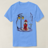 Weich überzogenes Wheaten Terrier Weihnachtsfest W T-Shirt (Design vorne)