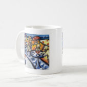Weich überzogenes Wheaten Terrierstrand-Party Kaffeetasse (Vorderseite Links)