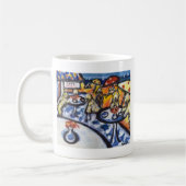 Weich überzogenes Wheaten Terrierstrand-Party Kaffeetasse (Links)
