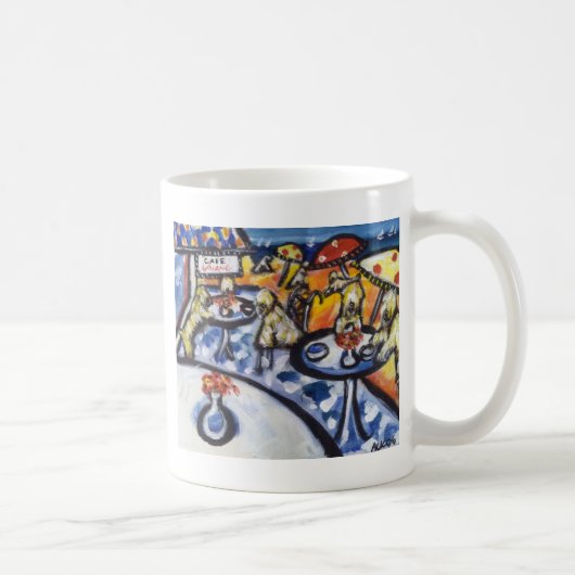 Weich überzogenes Wheaten Terrierstrand-Party Kaffeetasse (Rechts)