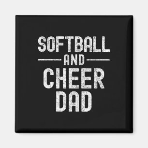Weich und jubelnd Papa Cheerleading Magnet