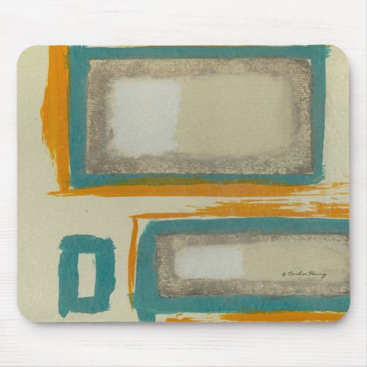 Weich und kühl Rothko Inspiriert Abstrakt signiert Mousepad (Vorne)