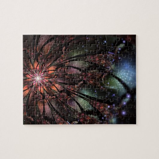 Weich und Zärtlichkeit Fraktal Fantasy Blume invit Puzzle (Horizontal)