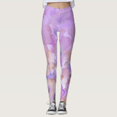 *~* weich weibliches mit BlumenAquarell Ombre Leggings (Vorderseite)