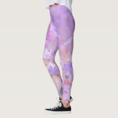 *~* weich weibliches mit BlumenAquarell Ombre Leggings (Links)