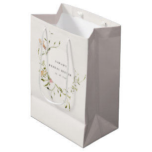 Weich-Weiden-Blumenkraut-Brautparty Mittlere Geschenktüte