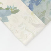 Weich zartes, blumenrosa und blaues Patchwork Fleecedecke (Ecke)