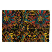 Weichblaue "Aztec Dream" Baumwollpillowcases Kissenbezug (Rückseite-Links)