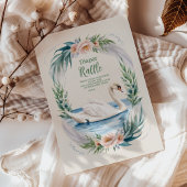 Weichblüte Schwanenschwanz-Diapper-Raffle Begleitkarte