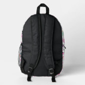 Weichblütenmuster-Blume Bedruckter Rucksack (Rückseite)