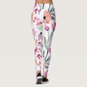 Weichblütenmuster-Blume Leggings (Rückseite)