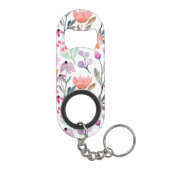 Weichblütenmuster-Blume Mini Flaschenöffner (Rückseite)