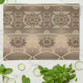 Weichbraun und grün geschirrtuch (Gefaltet)