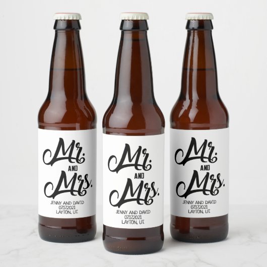 WEICHDEKOR, WEIN, GASTGESCHENK HOCHZEIT BIERFLASCHENETIKETT (Flaschen)