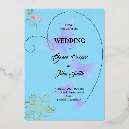 WEICHDESIGN MIT HERZGRENZE FOLIENEINLADUNG