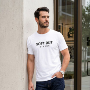Weiche, aber starke minimalistische Typografie Wei T-Shirt