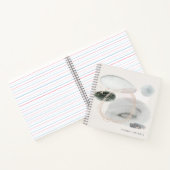 Weiche Abstrakte Aquarellformen Personalisiert Notizblock (Innenseite)