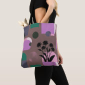 Weiche abstrakte Blumen-Collage-Tasche Tasche (Von Nahem)