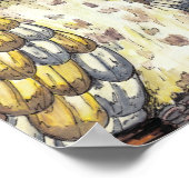 Weiche alte Eule Poster (Ecke)