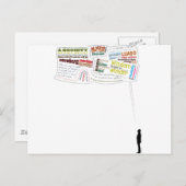 Weiche Anführungszeichen Postkarte (Vorne/Hinten)