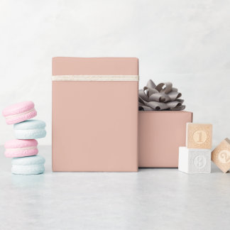 Weiche Aprikosen-Rosen-Festfarbe Geschenkpapier