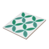 Weiche aquamarine und grüne Blume oder Blütenblätt Fliese (Seite)