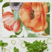 Weiche Aquarell-Blume Geschirrtuch (Gefaltet)