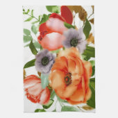 Weiche Aquarell-Blume Geschirrtuch (Vertikal)