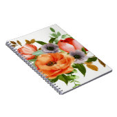 Weiche Aquarell-Blume Notizblock (Rechte Seite)