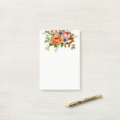 Weiche Aquarell-Blume Post-it Klebezettel (Auf Schreibtisch)
