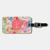 Weiche Aquarell-Blumen-Gepäckanhänger Gepäckanhänger (Vorderseite horizontal)