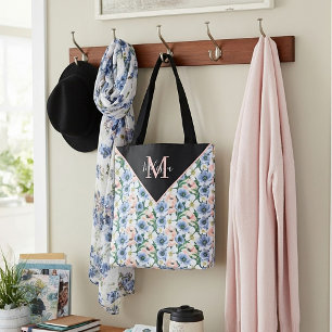 Weiche Aquarell-Pastell-Blumenmuster personalisier Tasche
