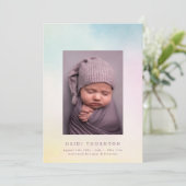 Weiche Aquarellbinde-Foto Ankündigung (Stehend Vorderseite)