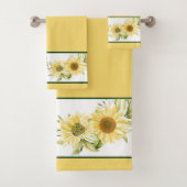 Weiche Aquarellblumen Badhandtuch Set (Insitu)