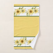 Weiche Aquarellblumen Badhandtuch Set (Handtuch)