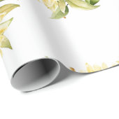 Weiche Aquarellblumen Geschenkpapier (Rolleneckpunkt)