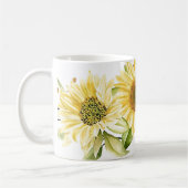 Weiche Aquarellblumen Kaffeetasse (Links)