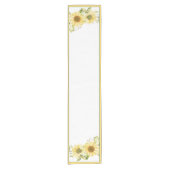 Weiche Aquarellblumen Kurzer Tischläufer (Vorderseite)