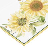 Weiche Aquarellblumen Kurzer Tischläufer (Ecke)