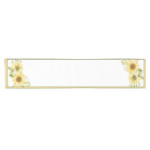 Weiche Aquarellblumen Kurzer Tischläufer (Horizontal)