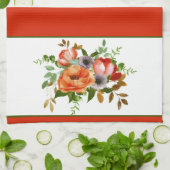 Weiche Aquarellfarbe Blumen Küchentücher (Gefaltet)