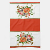 Weiche Aquarellfarbe Blumen Küchentücher (Vertikal)