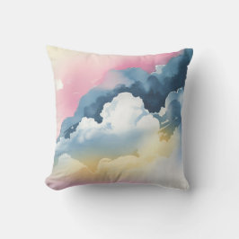 Weiche Aquarellfarben in Pastellfarben-Sitzkissen Kissen