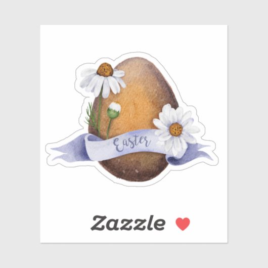 Weiche Aquarellfarben Ostereier Vinyl Sticker (Blatt)
