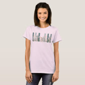 Weiche Aquarellgarten T-Shirt (Vorne ganz)