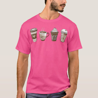 Weiche ästhetische Kaffeeliebhaberinnen T-Shirt